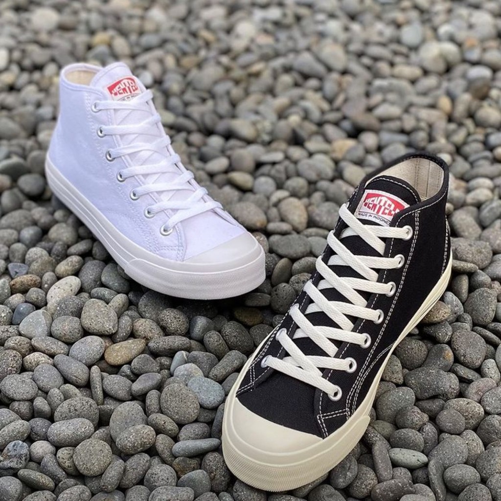 VENTELA Original Basic High All White - Black Natural