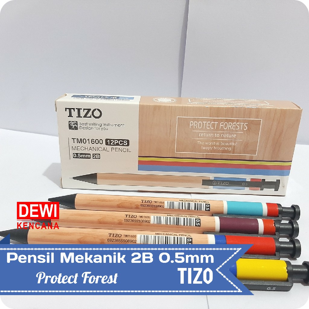 

Pensil Mekanik TIZO TM01600 2B 0.5 mm Protect Forest