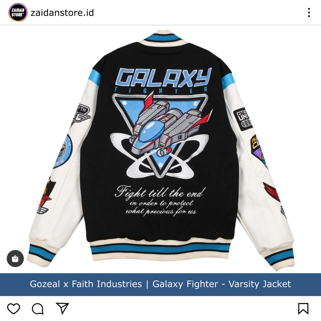 [ORIGINAL] Gozeal x Faith Industries | Galaxy Fighter - Varsity Jacket [LIMITED EDITION]