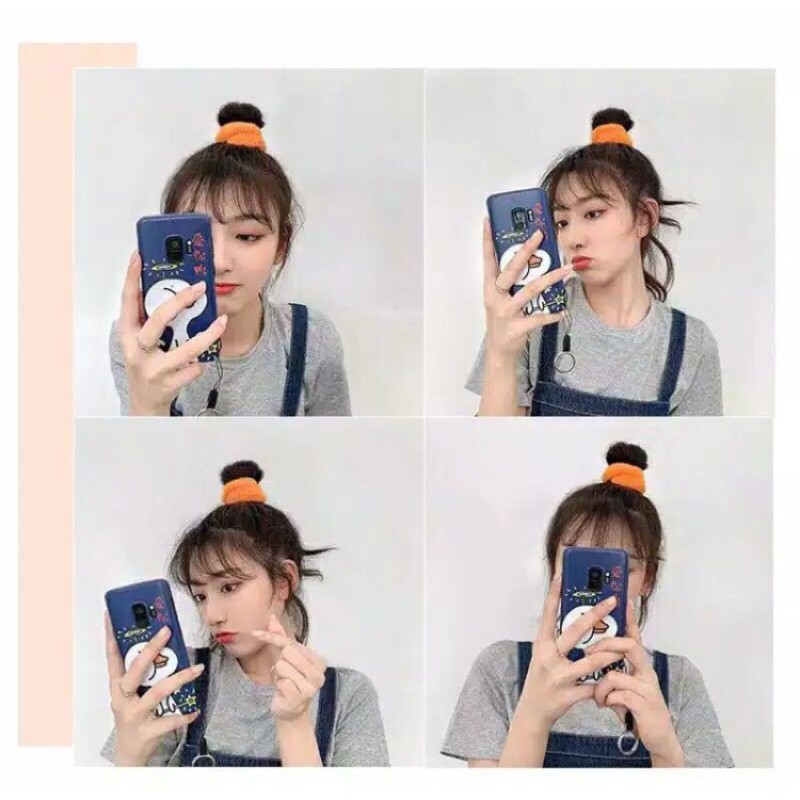 ikat rambut donat gaya korea