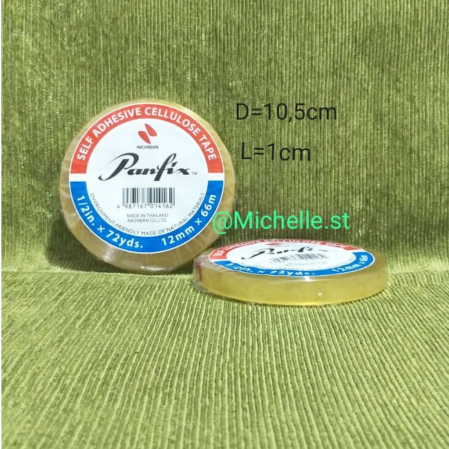 

PANFIX CELLULOSE TAPE UK. 1/2" x 72