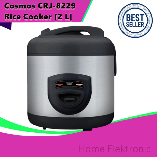 Rice Cooker  COSMOS Magic com 2 Liter - CRJ-8229 / CRJ8229 / CRJ 8229 - Putih/ hitam