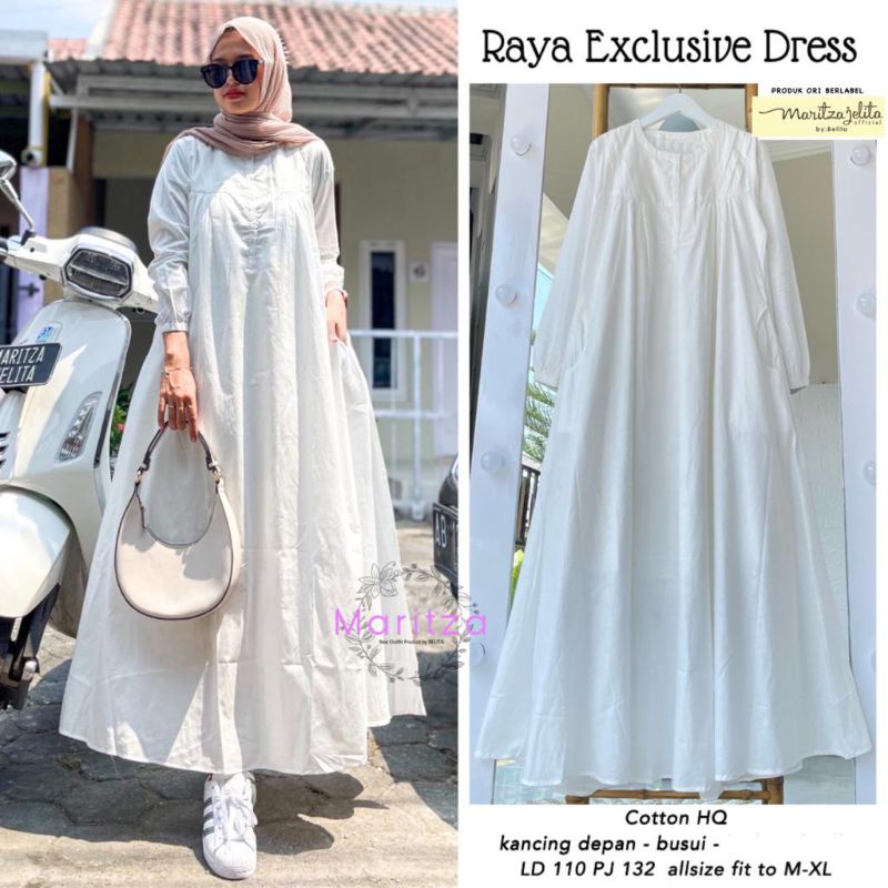 Dress Raya White Exclusive By Maritza