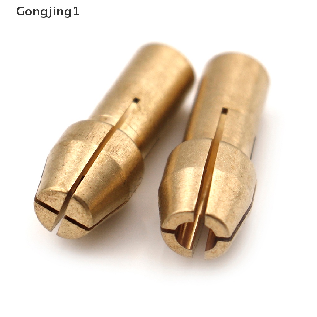 Gongjing1 10Pcs Mata Bor chuck Kuningan shank 0.5-3.2mm 4.8mm Untuk Alat rotary