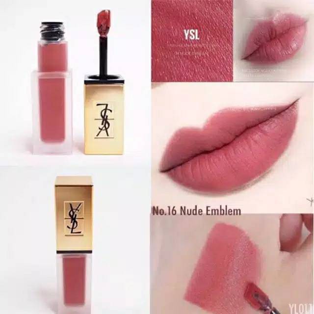 PRELOVED YSL TATOUAGE COUTURE NO. 16 NUDE EMBLEM #preloved #ysl #nudeemblem #16 #murah #liptatouage