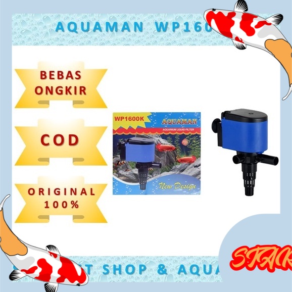 aquarium pompa celup power head AQUAMAN WP 1600 K