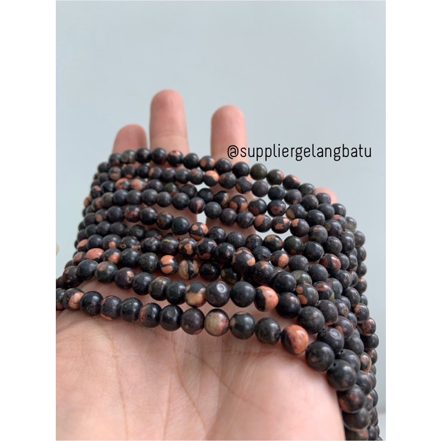 bahan batu import grey cloisonne 6mm round stone natural abu orange Natural Cloisonne Sangat cocok untuk gelang dan kalung (best seller) Size 6mm  Isi sekitar 60pcs/ string ambil banyak harga grosir   Reseller welcome ya, kami sudah biasa packing ke Bali,