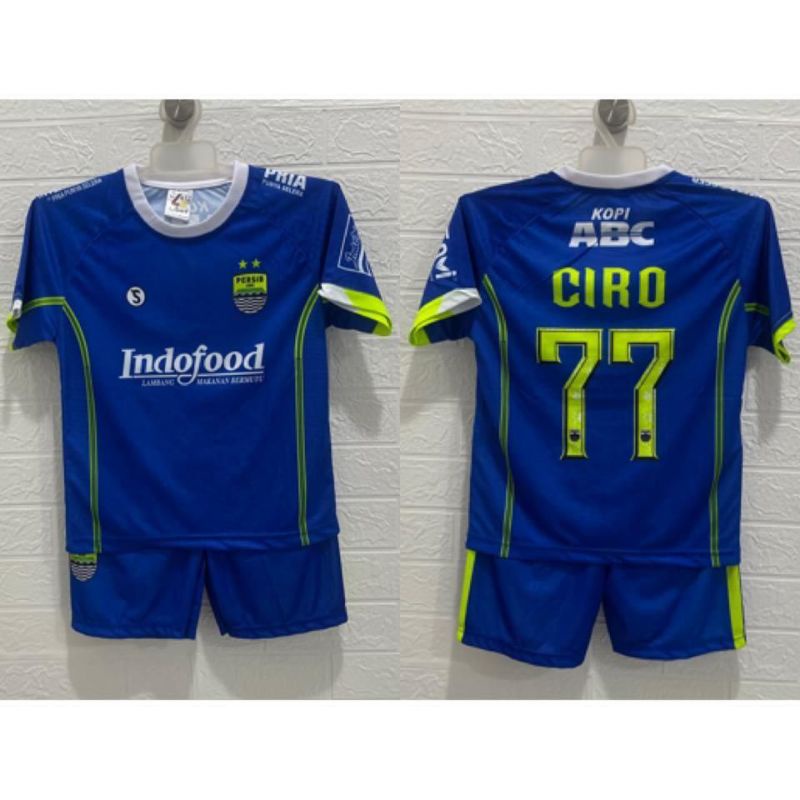 Jersey bola persib anak printing usia 4-8 tahun kids