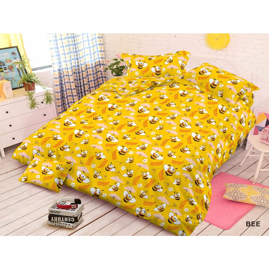 PROMO MURAH SPREI KARAKTER HELLO KITTY BTS KOREA DORAEMON BERIKUT SARUNG BANTAL &amp; SARUNG GULING 160X200 180X200