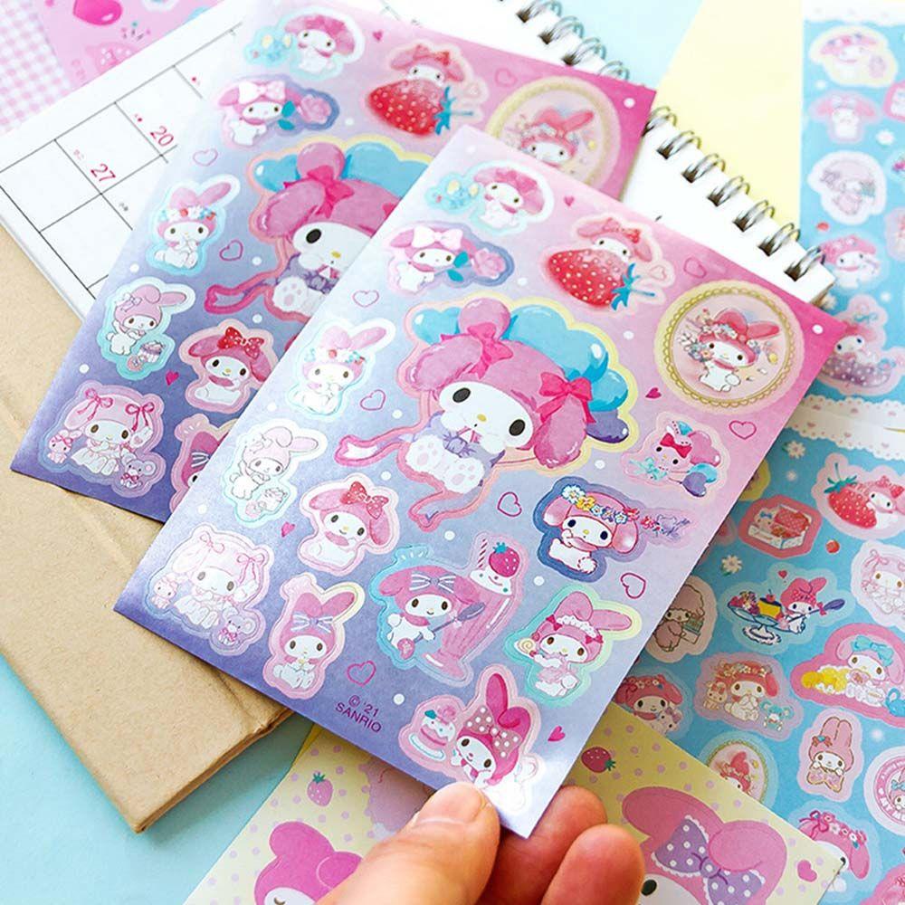 Set Stiker Motif Kartun Kawaii Tahan Air Untuk Dekorasi Scrapbook