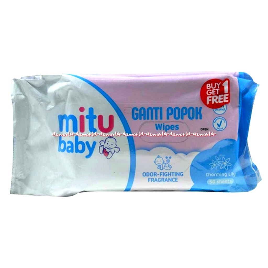 Mitu Baby  Tissue Changing diaper Wipes Promo Beli 1 Gratis 1