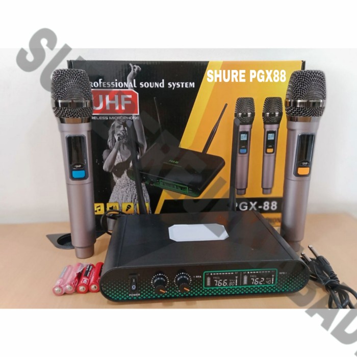 DISTRIBUTOR NEW MIC WIRELESS SHURE PGX88 HANDLE PEGANG PEGANG MICROPHO