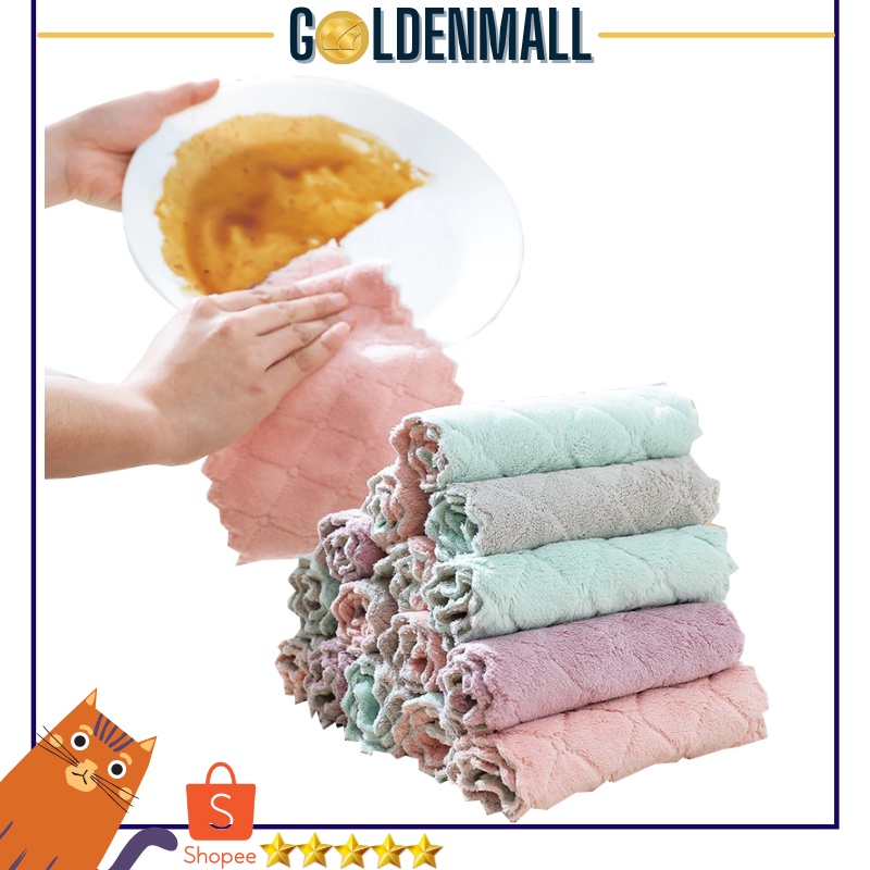 Kain Lap Piring Anti Minyak Bahan Microfiber / Kain Lap Anti Minyak / Lap Cuci Piring dapur sendok GM417