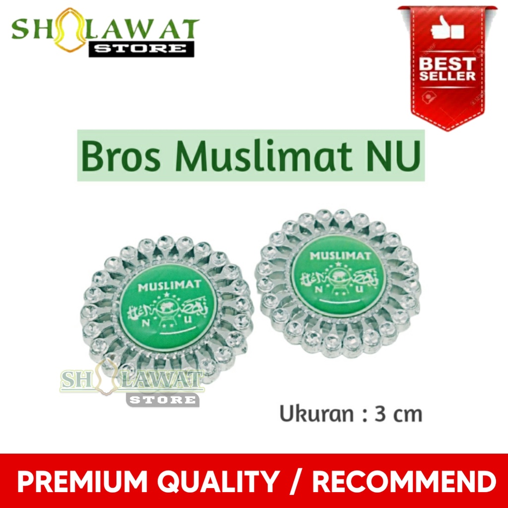 Bros Muslimat NU variasi Matahari Kecil / Pin Terompah Muslimat NU / Pin Muslimat NU Resin / Lencana
