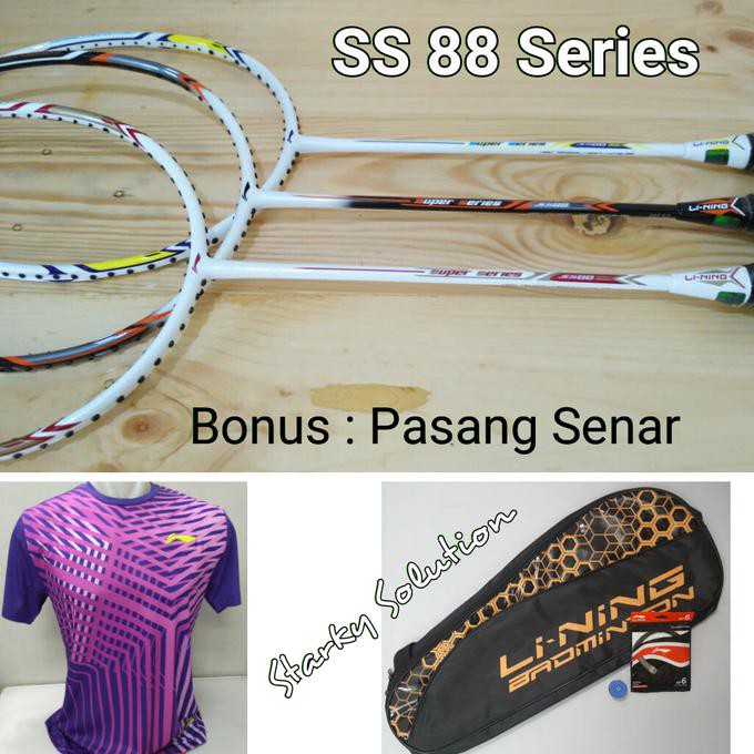 Paket Raket Lining Ss 88 Ss88 Super Series 88 Original