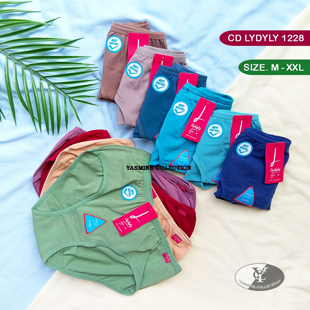 [ 6 pc ] CD Lydyly MIDI  LD 1228 / LYDYLY Celana Dalam Wanita Anti Bakteri