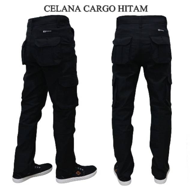 celana cargo celana pdl celana tactical cowok pria hitam 