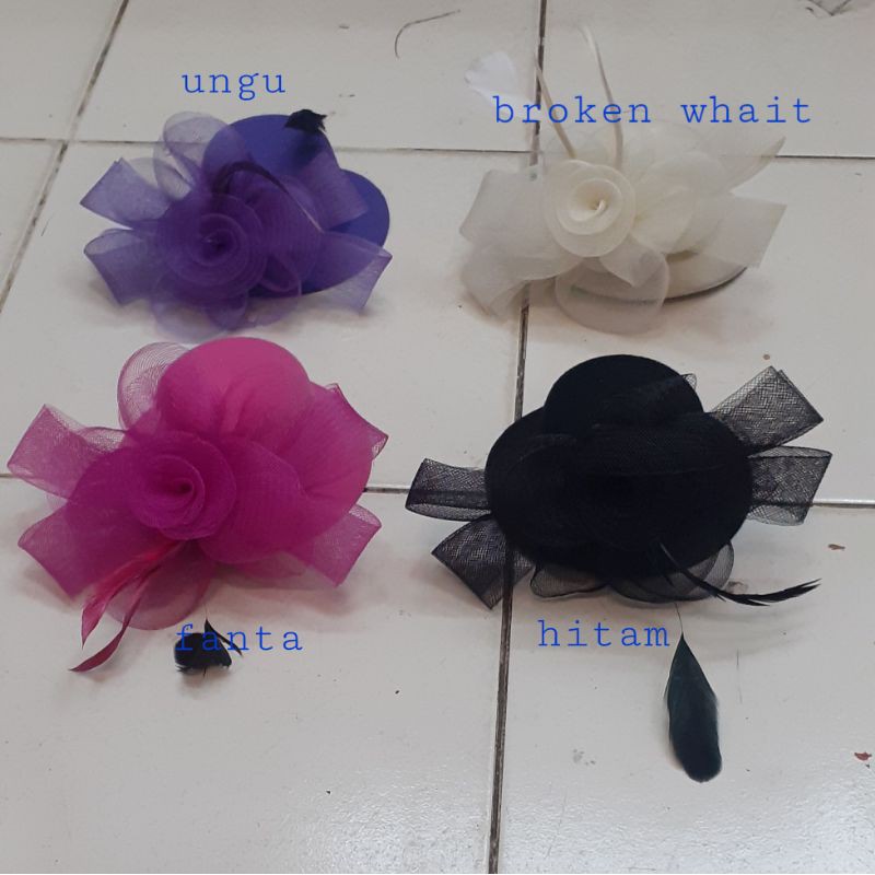 Topi Fascinator Jala Pita-Headpiece Pesta