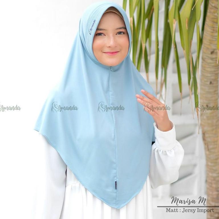 [Lgs31au22ᶠ] Hijab bordir Amanda (Marisa M)