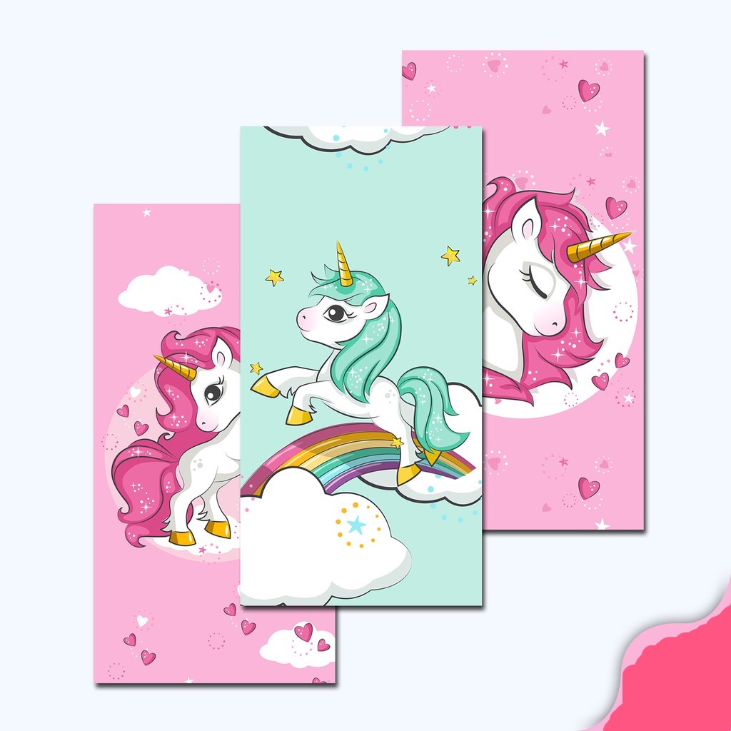 Jual Hiasan Dinding Wall Decor Karakter Hewan Unicorn Kuda Poni X Cm Pajangan Poster Dekorasi