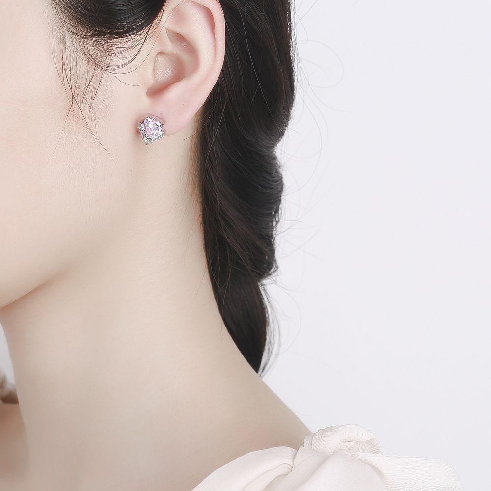 Anting Nanas Fashion Perhiasan Hadiah Kupu-Kupu Zirkon Kristal Telinga Stud