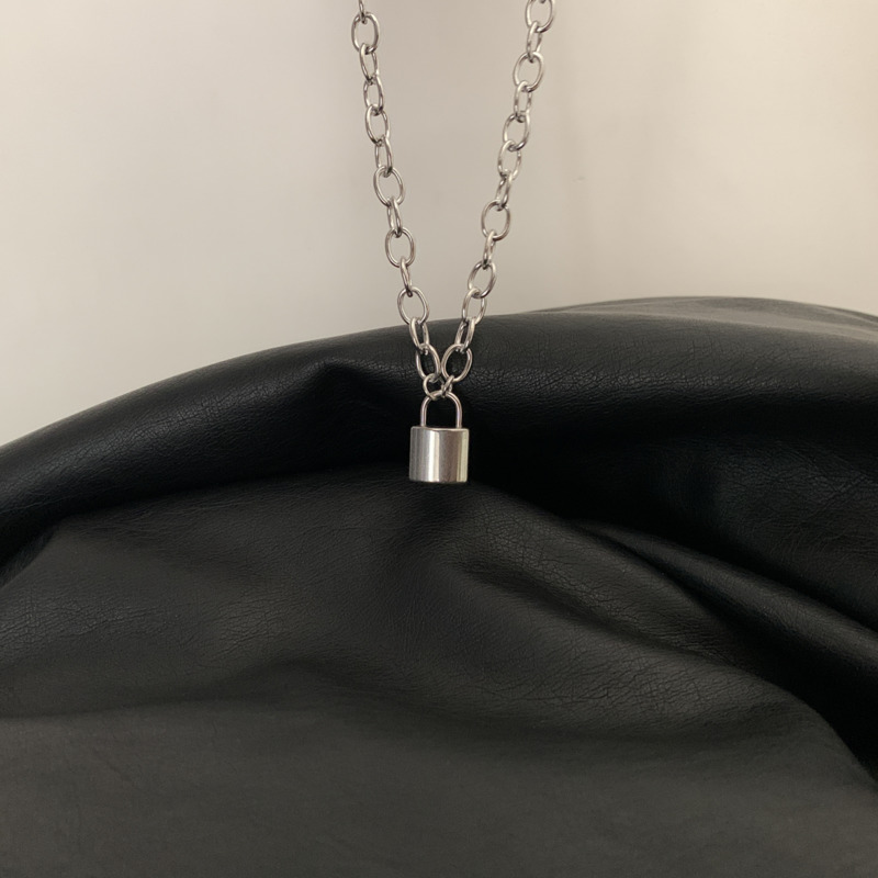 Lock Necklace Hip Hop Tide Clavicle Chain Pendant