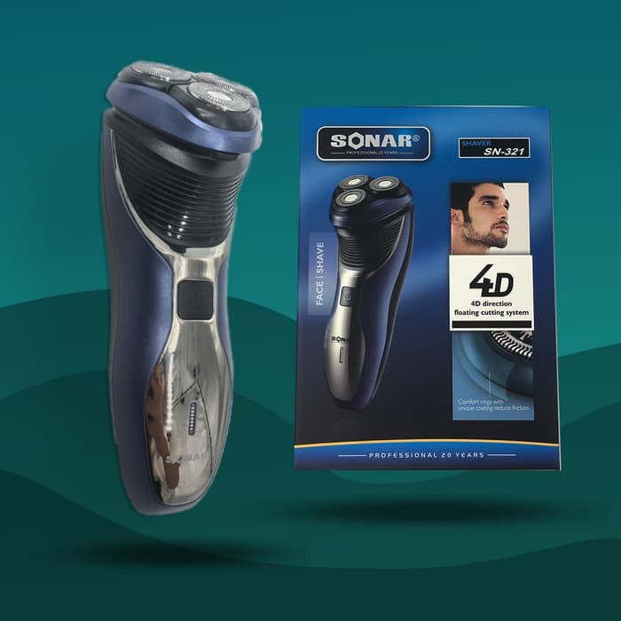 Sonar SN-321 - Alat Cukur Kumis Dan Jenggot 4D Direction Floating