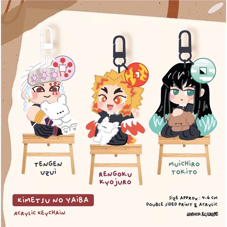 KIMETSU NO YAIBA / DEMON SLAYER ACRYLIC KEYCHAIN