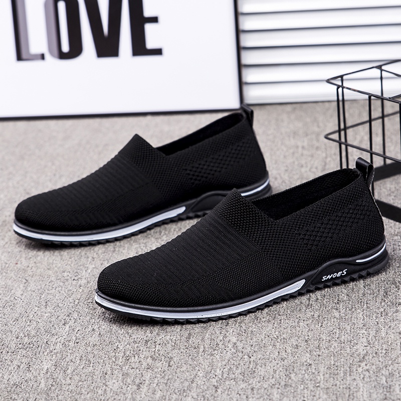 Toread Sepatu Slip On Pria Bahan Flyknit Casual Outdoor MR134