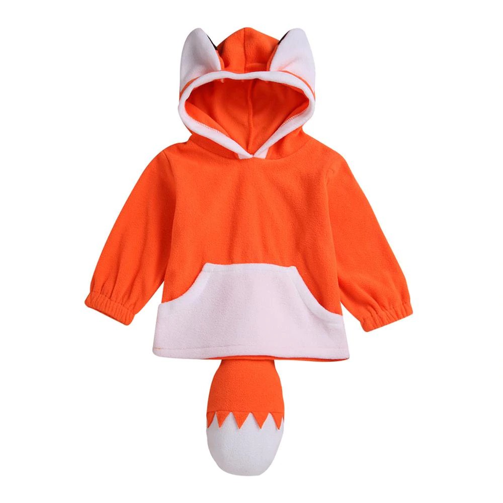 orange baby hoodie