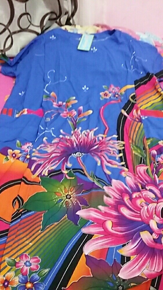 Daster Cantik Kencana Ungu Larasati (label Biru Asli Ori) : Homedress Batik Solo Adem Awet