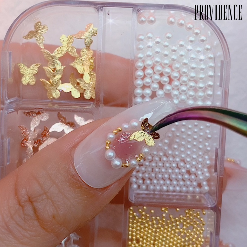 Providence Ornamen Kupu-Kupu Bahan Metal Untuk Dekorasi Nail Art