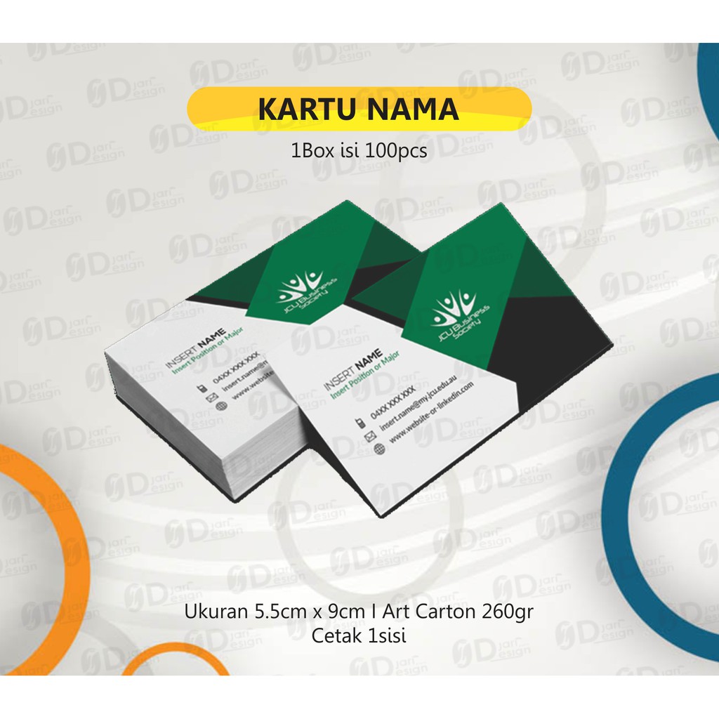 

CETAK KARTU NAMA 1SISI