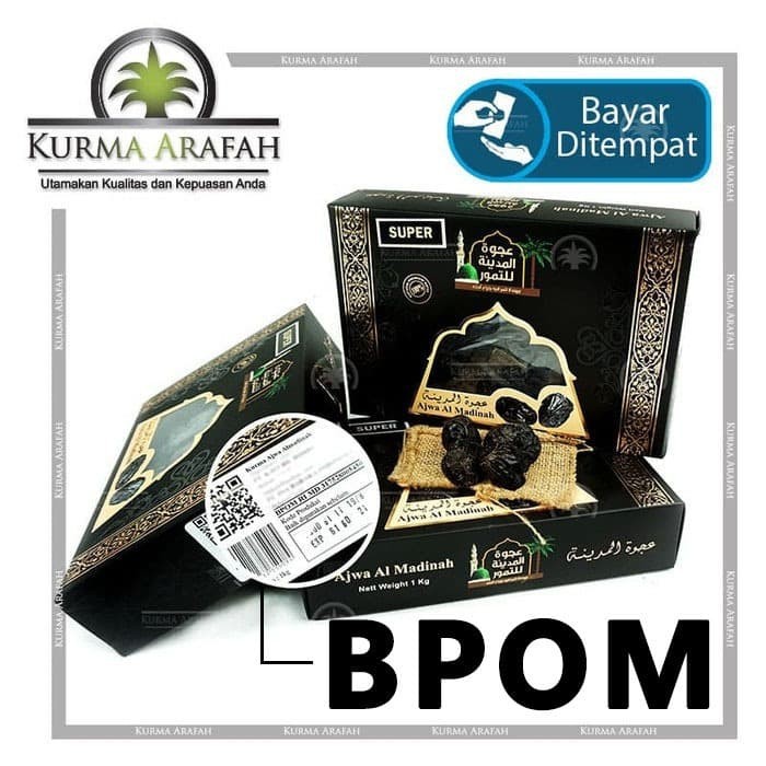 

Terbatas - Kurma Ajwa Premium 1 Kg Asli Madinah Bersegel Bpom