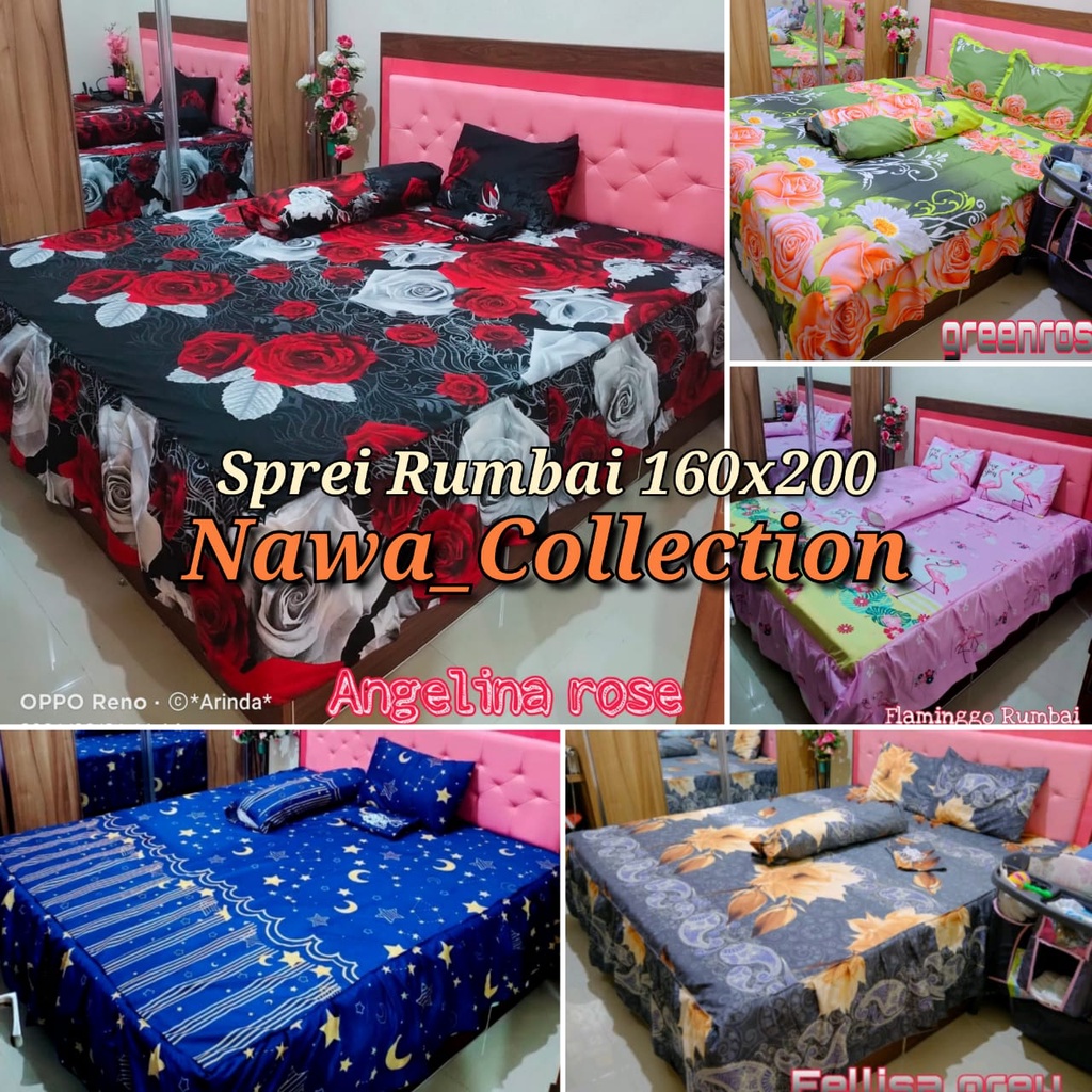 Sprei Rempel Ukuran 160x200 Seprai Rumbai Home Made