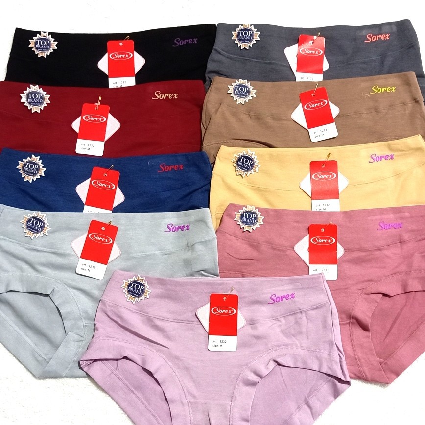 3 Pcs Celana Dalam Wanita Sorex 1232 - Underwear - Pakaian Dalam Wanita Katun Cotton