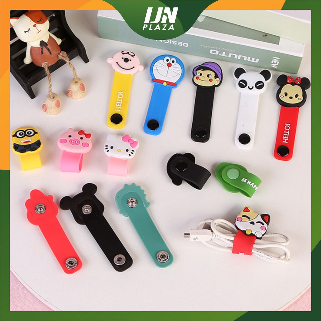 ❤ IJN ❤ CARTOON - Cord Holder 3D Lebar/ Klip Kabel/ Penjepit Kabel/ Pengikat Kabel