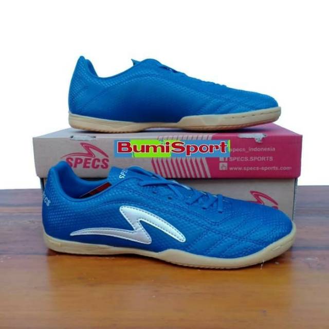 Sepatu Futsal SPECS Porto In Navy Blue/Silver Original