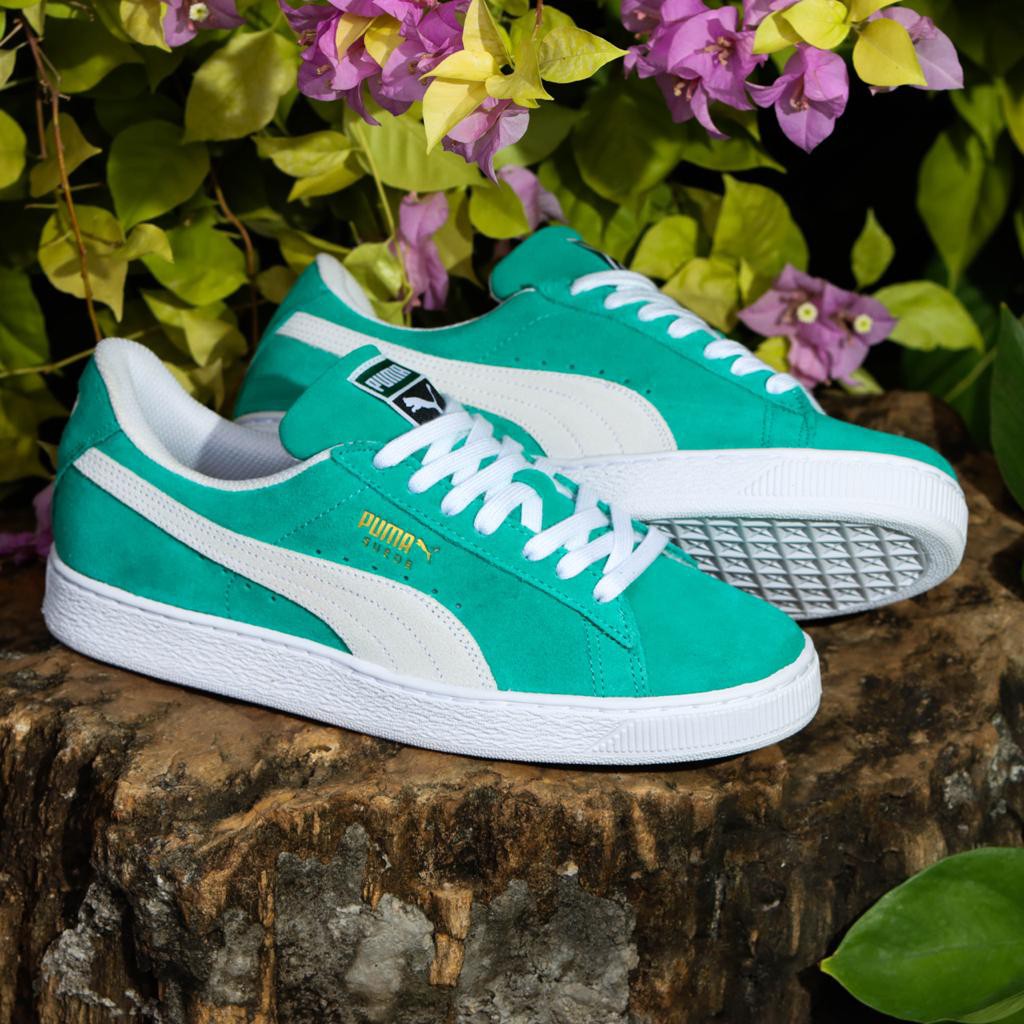 puma green and white