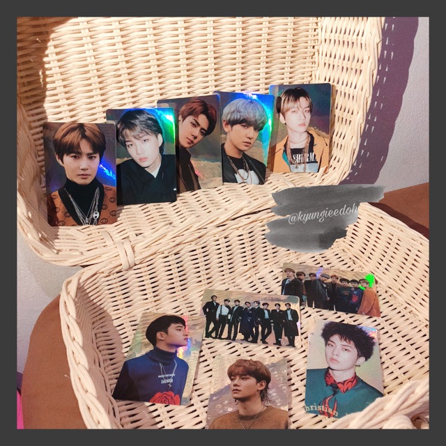 EXO HOLOGRAM PHOTOCARD STICKER DMUMT TEMPO