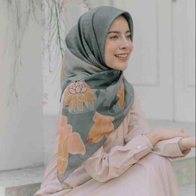 My lady Cecilia - hijab voal printed scarf by my lady hijab
