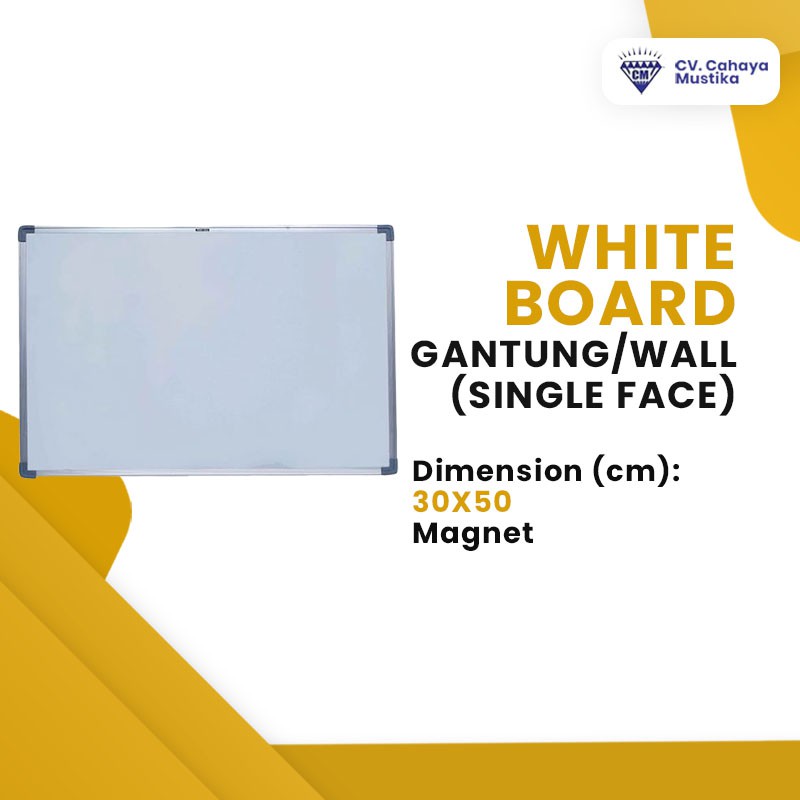 

Jual Papan Tulis Di Malang Whiteboard GH Gantung Magnet Uk 30x50 cm