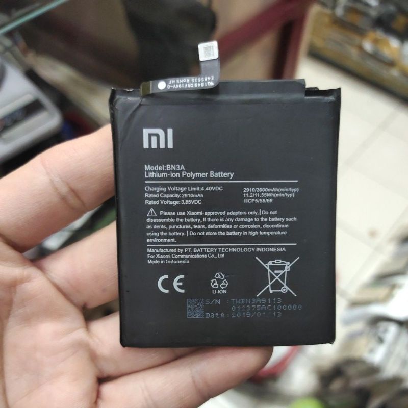 XIAOMI MI NOTE 3 / BM3A / BM 3A , XIAOMI REDMI NOTE 9 PRO / BN53 , XIAOMI REDMI 8 / REDMI 8A / BN51 , XIAOMI REDMI GO / BN3A BATERAI BATTERY BATT BATTLE BATRE