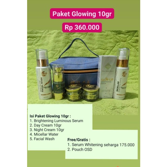 Paket Skincare OSD Glowing Olla Skin Daily + Admin shopee