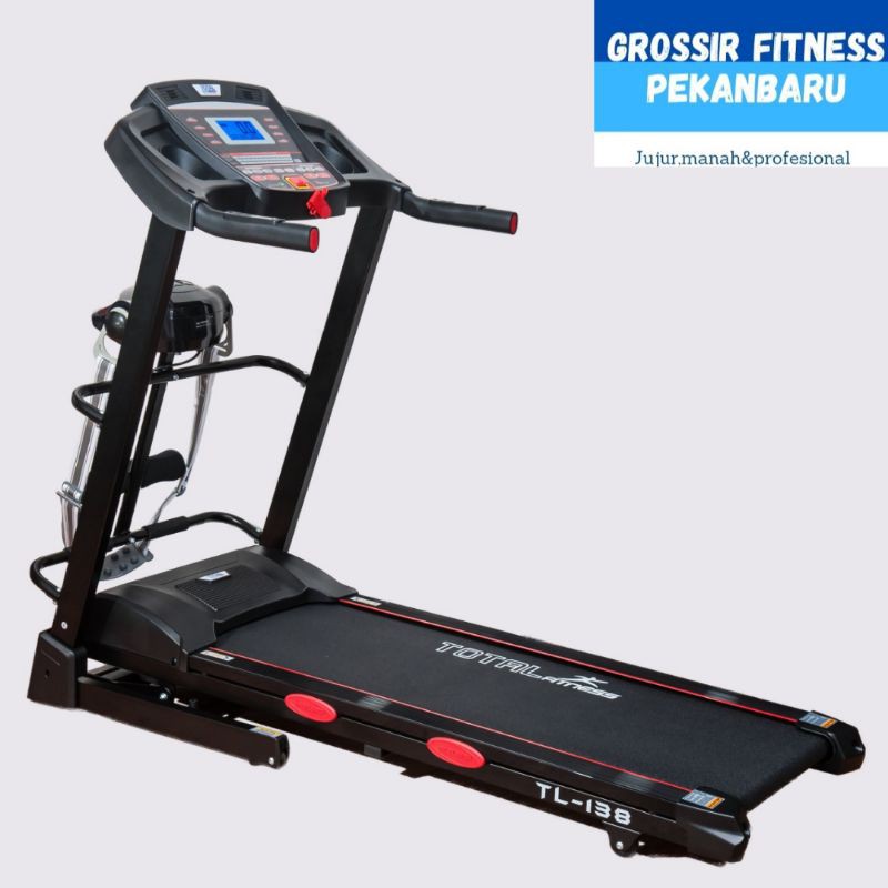 total fitness treadmill listrik tl 138 2Hp/auto incline Pekanbaru.