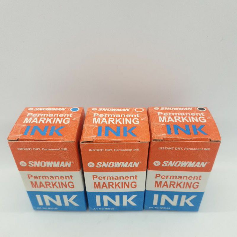 

refill spidol permanent / permanent marker ink snowman hitam, biru , merah