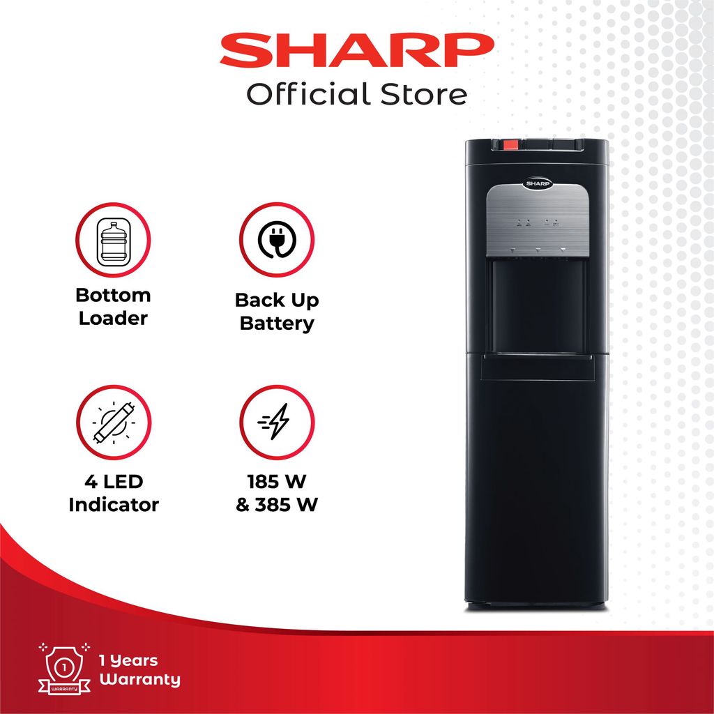 Sharp Dispenser Bottom Loading SWD-80EHL-BK [Black]
