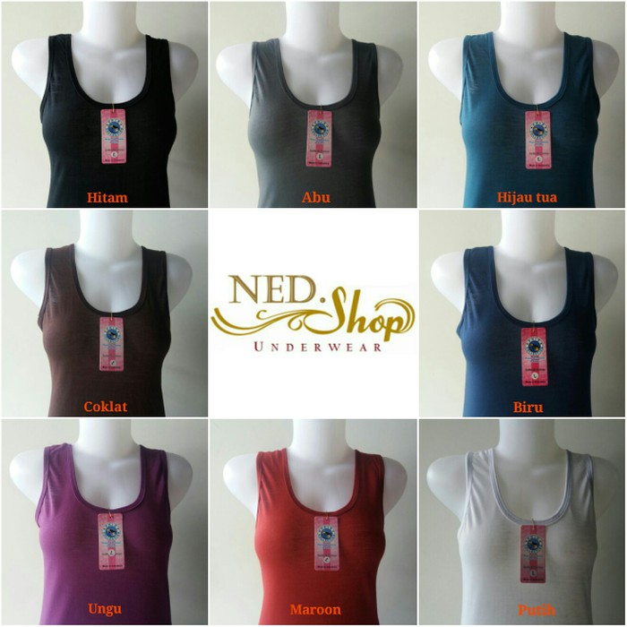 Tangtop Wanita Tali Lebar - Hijau, L