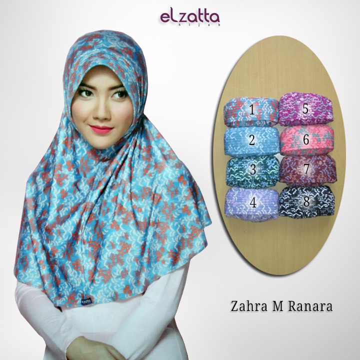 ELZATTA Hijab Bergo Zahra M Ranara Kerudung Jilbab Instan Elzatta Asli