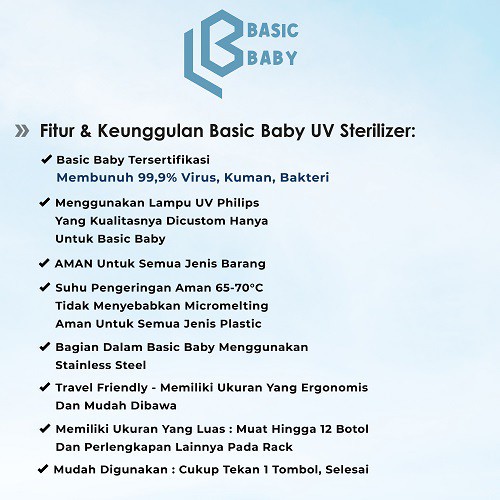 Basic Baby B-UV Multifunctional UV Sterilizer